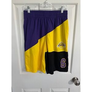 NBA Los Angeles Lakers Shorts Multicolor #6 Men's Medium Basketball‎